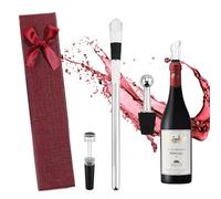 Bogoro rafraichisseur de bouteille refroidisseurs de vin avec bec verseur baton refroidisseur à vin Accessoire de vin exquis Rafraîchisseur à Vin Bâton Avec Aérateur et Bec Verseur Anti accessoire vin