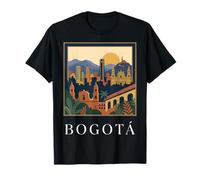 Bogotá Colombie Skyline Retro Travel City Landmark Design T-Shirt