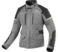 Bogotto Aveno waterproof 3in1 imperméable dames moto textile veste, argent, taille 4XL pour femmes