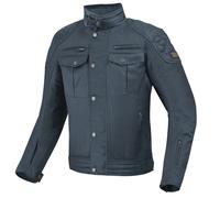 Bogotto Barton Veste cirée de moto imperméable, Bleu marine, Taille XS