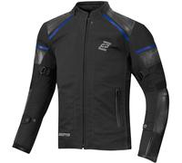 Bogotto Blizzard-X Veste textile de moto imperméable, noir-bleu, taille L pour homme