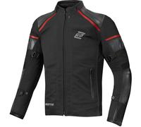 Bogotto Blizzard-X Veste textile de moto imperméable, noir-rouge, taille S pour homme