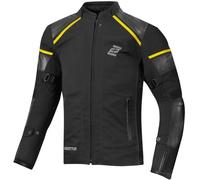 Bogotto Blizzard-X Veste textile de moto imperméable, noir-jaune, taille S pour homme