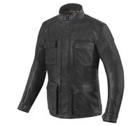 Bogotto Bristol NG Blouson de moto en cuir, noir, Taille XL