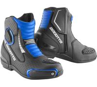 Bogotto Cartagena bottes de moto perforées, noir-bleu, taille 42 pour femmes