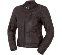 Bogotto Chicago Retro Veste en cuir de moto pour dames, Marron, Taille 40