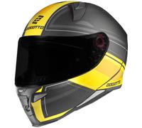 Bogotto FF110 Cinder Casque, noir mat/jaune, Taille S (55/56)