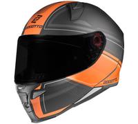 Bogotto FF110 Cinder Casque, noir mat/orange, Taille M (57/58)