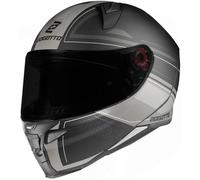 Bogotto FF110 Cinder Casque, Noir mat/titane, Taille XS (53/54)