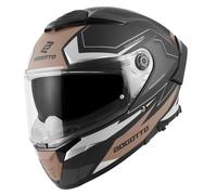 Bogotto FF118 Vilial Casque, Noir mat/marron, Taille 2XL