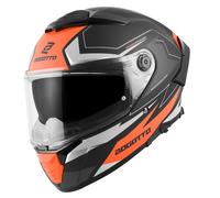 Bogotto FF118 Vilial Casque, noir mat/orange, Taille L