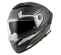 Bogotto FF118 Vilial Casque, Noir mat/vert, Taille S