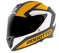 Bogotto FF122 BGT Casque, blanc-jaune, taille XL pour homme