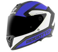 Bogotto FF122 BGT Casque, blanc-turquoise-bleu, taille 2XL pour homme