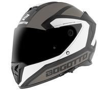 Bogotto FF122 BGT Casque, Gris/blanc, Taille 2XL