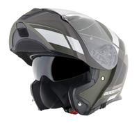 Bogotto FF403 Murata casque rabattable, Noir/Vert/Blanc, Taille S (55/56)