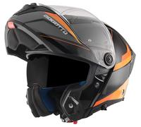 Bogotto FF404 Ezion Casque modulable, noir-orange, taille XL pour homme