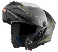Bogotto FF404 Ezion Casque modulable, noir-vert, taille M pour femmes