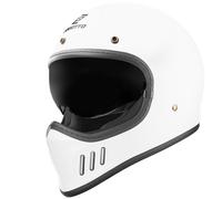 Bogotto FF980 Casque de croix Caferacer, blanc, taille XS pour homme