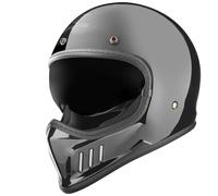 Bogotto FF980 Casque de croix Caferacer, noir, taille S pour homme