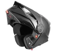 Bogotto FG-102 Casque rabattable en fibre de verre Enduro, noir, Taille XS
