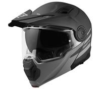Bogotto FG-102 Duo Casque rabattable en fibre de verre Enduro, Noir mat, Taille S