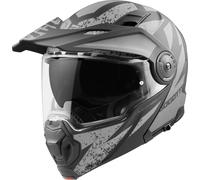 Bogotto FG-102 Safari Casque d’enduro en fibre de verre, noir-gris, taille XS pour homme