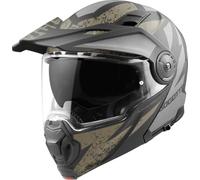Bogotto FG-102 Safari Casque d’enduro en fibre de verre, transparent, taille M pour homme