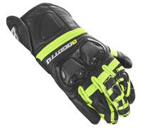 Bogotto Grand Champ Gants de moto, noir-jaune, taille XL pour femmes