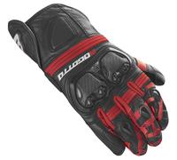 Bogotto Grand Champ Gants de moto, noir-rouge, taille M pour femmes