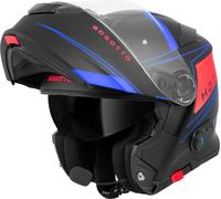 Bogotto H271 Taog Bluetooth Casque, noir-rouge-bleu, taille XL pour homme