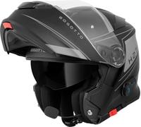 Bogotto H271 Taog Bluetooth Casque, Schwarz Matt/Grau, XL
