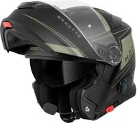 Bogotto H271 Taog Bluetooth Casque, Schwarz Matt/grün, L