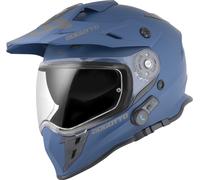 Bogotto H331 BT Bluetooth Casque d’enduro, Bleu mat, Taille L