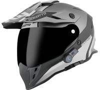Bogotto H331 BT Tour Evo Bluetooth Casque d’Enduro, Noir Mat/Gris, S