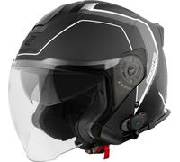 Bogotto H586 BT Illus Casque jet Bluetooth, noir-gris, taille M pour femmes