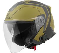 Bogotto H586 BT Illus Casque jet Bluetooth, Noir mat/or, Taille M