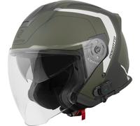 Bogotto H586 BT Illus Casque jet Bluetooth, noir-vert, taille L pour femmes
