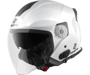 Bogotto H586 BT Solid Bluetooth Casque jet, Blanc, Taille L