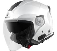 Bogotto H586 BT Solid Bluetooth Casque jet, Blanc, Taille XL (61/62)