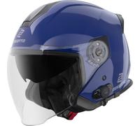 Bogotto H586 BT Solid Bluetooth Casque jet, bleu, taille XS pour femmes