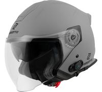 Bogotto H586 BT Solid Bluetooth Casque jet, Gris clair mat, Taille M