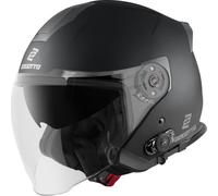 Bogotto H586 BT Solid Bluetooth Casque Jet, Schwarz Matt, L