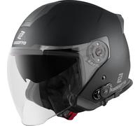 Bogotto H586 BT Solid Bluetooth Casque jet, Noir mat, Taille M (57/58)
