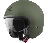 Bogotto H589 Solid Casque jet, vert, taille XS pour homme