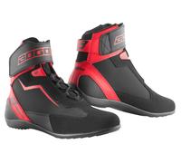 Bogotto Mix Disctrict Chaussures de moto, noir/rouge, Taille 42