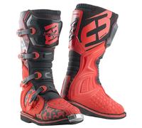 Bogotto MX-3 Camo Bottes de motocross, Rouge/Noir, Taille 43