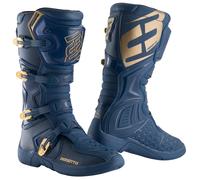Bogotto MX-5 Bottes de motocross, bleu-or, taille 44 pour femmes