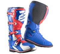 Bogotto MX-7 S Bottes de motocross, bleu/blanc/rouge, Taille 43