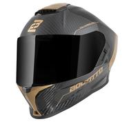 Bogotto Phantom Carbon Casque, Schwarz/Gold, S